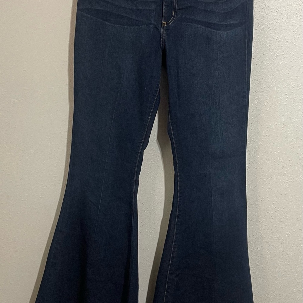 Free People Dark Blue Flare Jeans